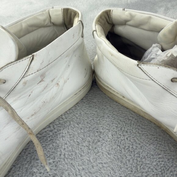 Common Projects Men's Size 13 US/46 EU Achilles Hi-Top White Leather Sneakers - Picture 13 of 13